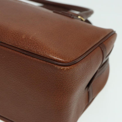 BURBERRYSs Hand Bag Leather Brown Auth hk1457