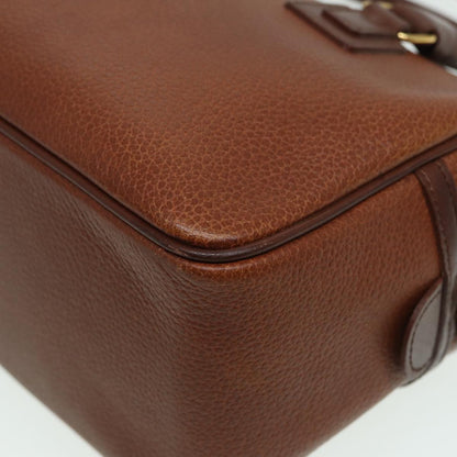 BURBERRYSs Hand Bag Leather Brown Auth hk1457