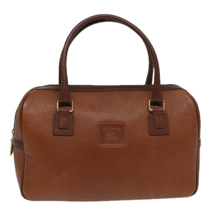 BURBERRYSs Hand Bag Leather Brown Auth hk1457