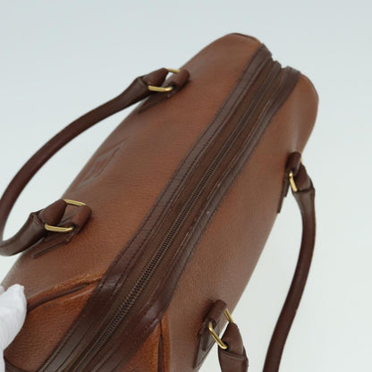 BURBERRYSs Hand Bag Leather Brown Auth hk1457