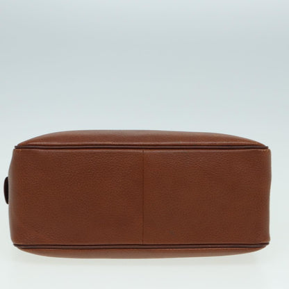BURBERRYSs Hand Bag Leather Brown Auth hk1457