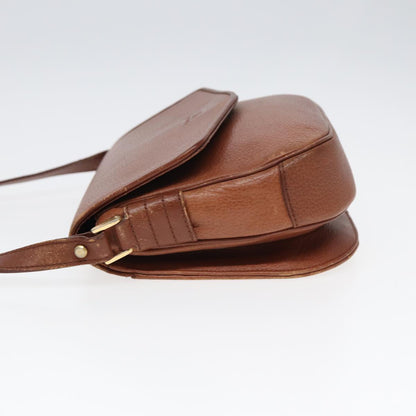 BURBERRYSs Shoulder Bag Leather Brown Auth hk1530