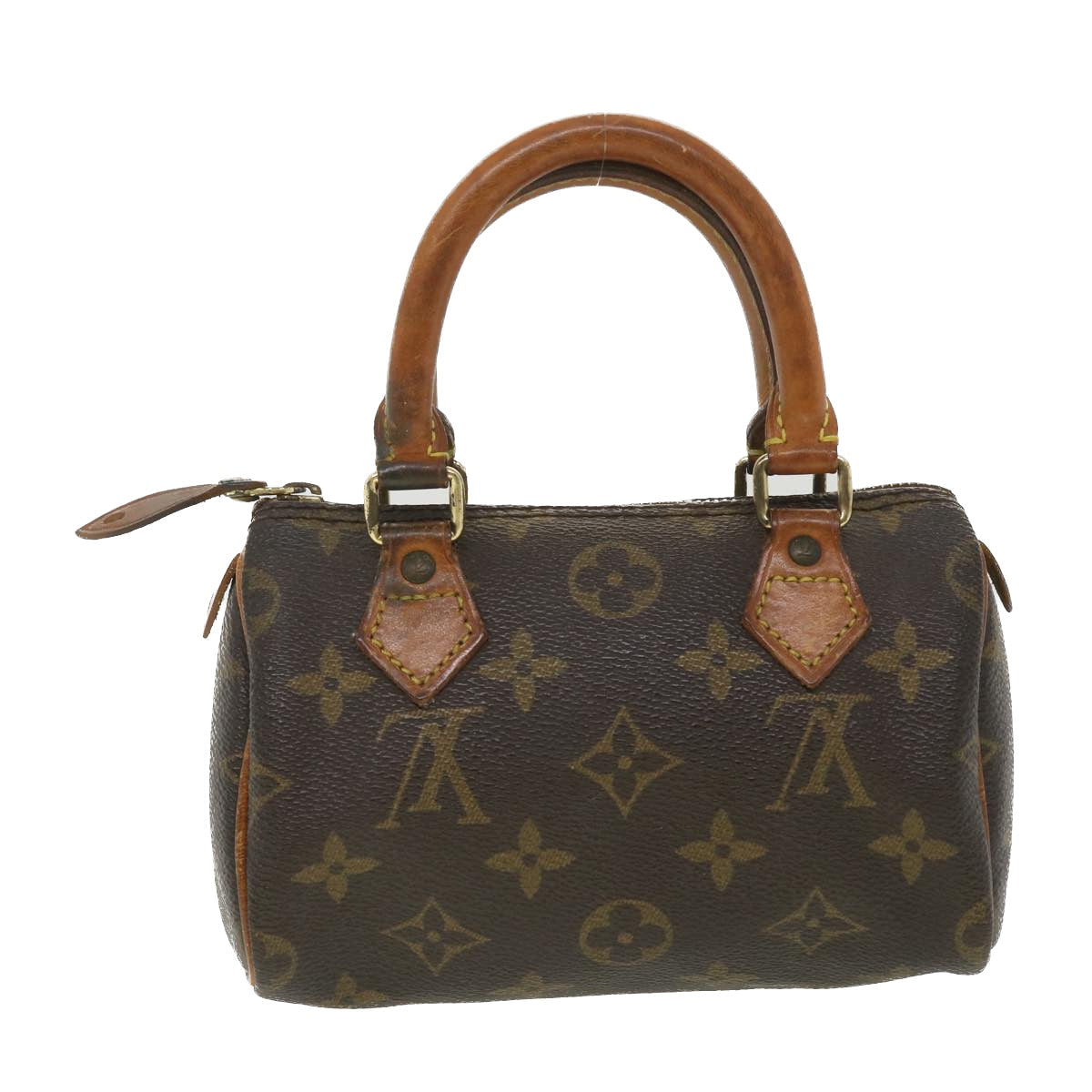 LOUIS VUITTON Monogram Mini Speedy Hand Bag 2way M41534 LV hk645