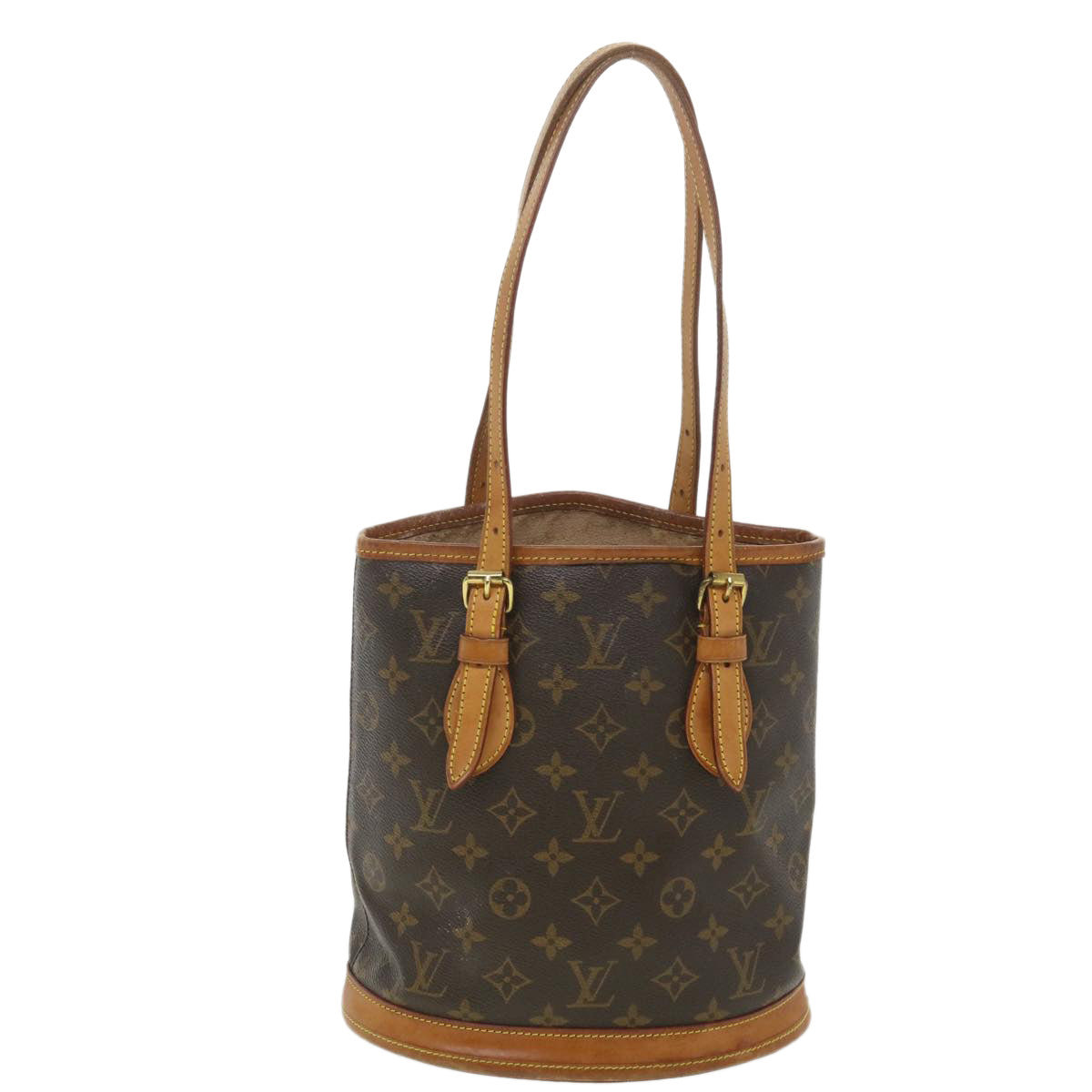 LOUIS VUITTON Monogram Bucket PM Shoulder Bag M42238 LV hk646