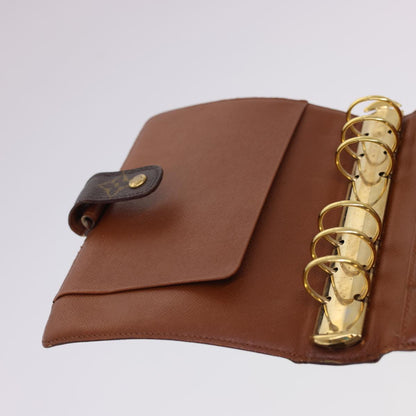 LOUIS VUITTON Monogram Agenda MM Day Planner Cover R20105 LV hk652