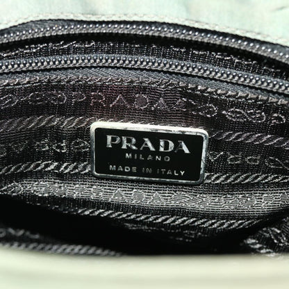 Prada Shoulder Bag Nylon Gray  hk703