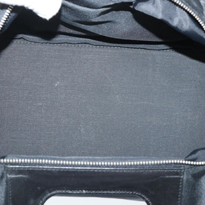 BurberrySs Nova Check Blue Label Hand Bag Nylon Black Beige Auth hk826