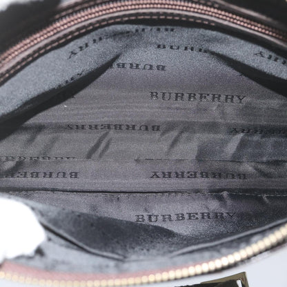 BURBERRY Nova Check Shoulder Bag Nylon Beige Auth Hk954
