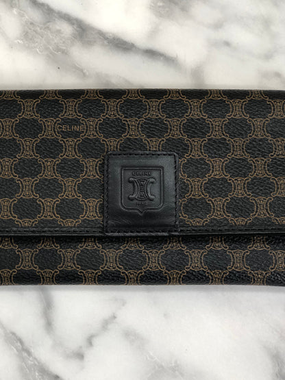 CELINE  Long Wallet Black Vintage 66c45f