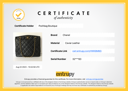 CC Turnlock Caviar Leather Bag