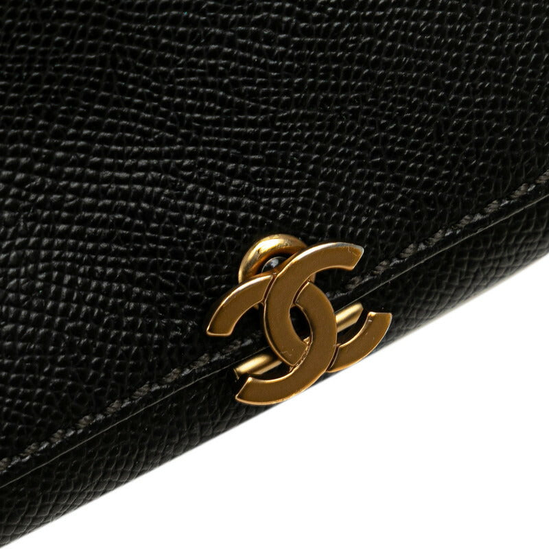 Chanel Coco Mark Caviar Coin Case