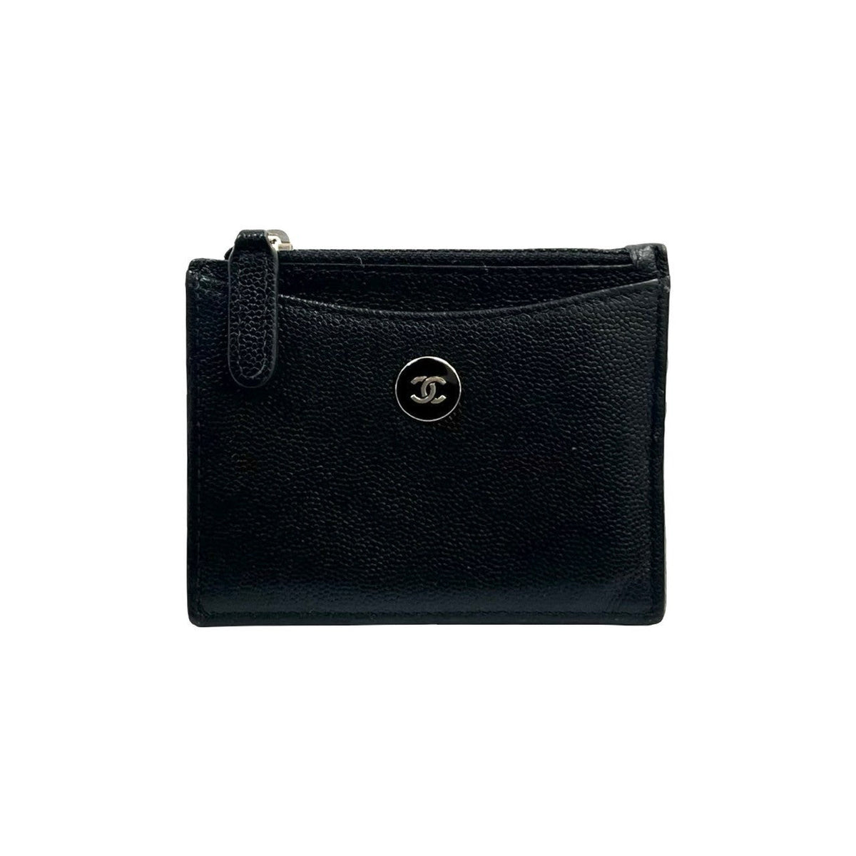 Chanel Coco Mark Mat Caviar Card Case