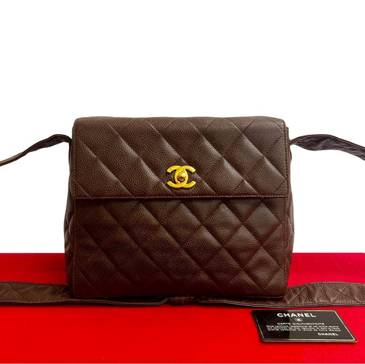 Chanel Matelassé Caviar Leather Shoulder Bag