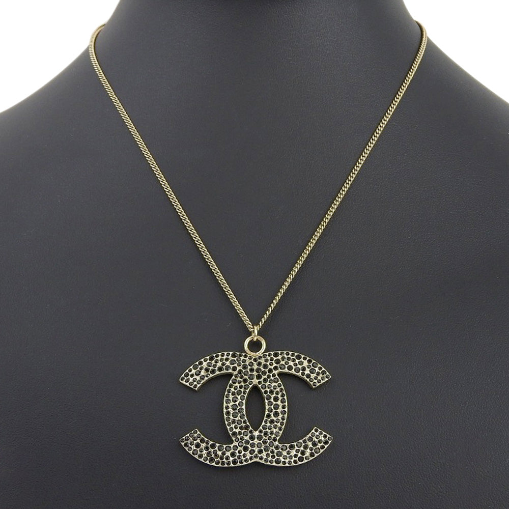 CHANEL Necklace Plated Gold gold COCO Mark Women Used