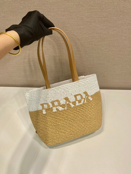 BOLSA Prada TOTE CROCHÊ E COURO 23