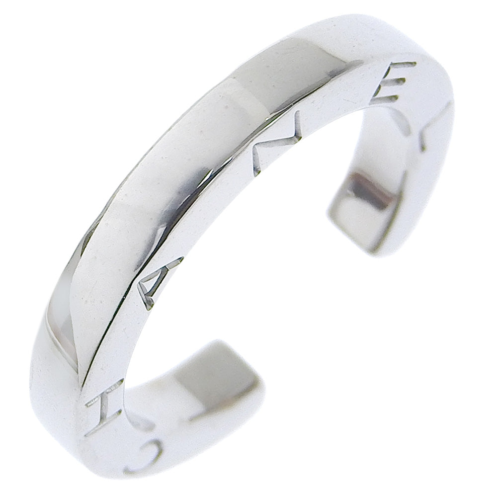 CHANEL Ring K18 white gold Silver Signature Women Used