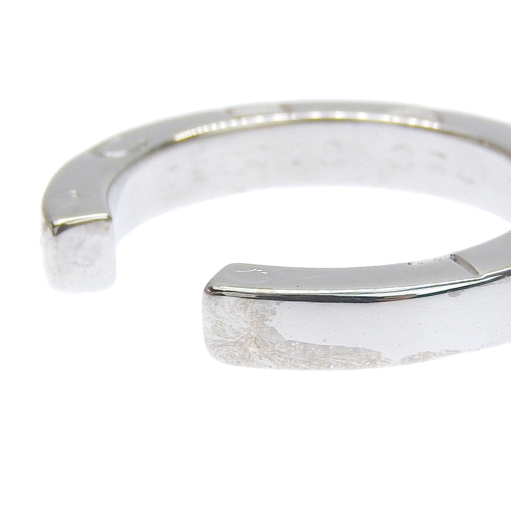 CHANEL Ring K18 white gold Silver Signature Women Used