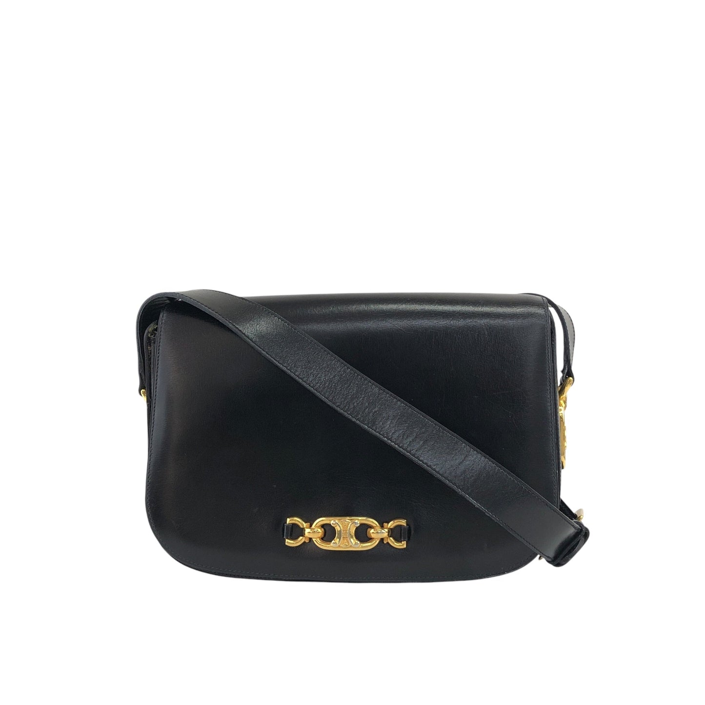 CELINE  Shoulder bag Black Vintage fxkh5k