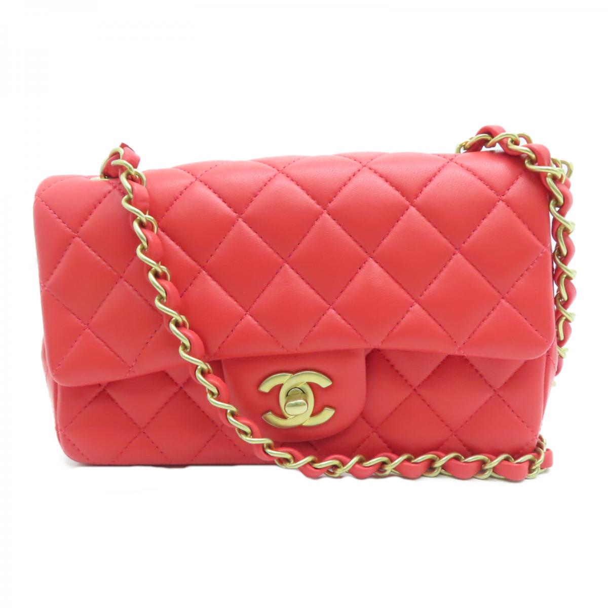 Chanel Mini Classic red bag