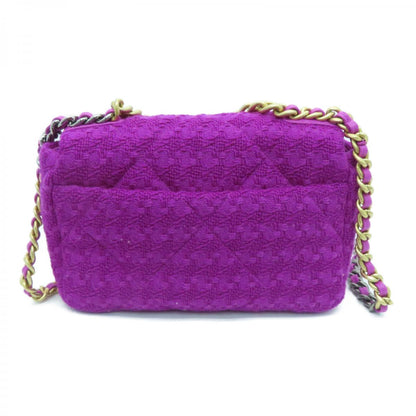 Chanel 19 Pink Tweed Quilted Bag