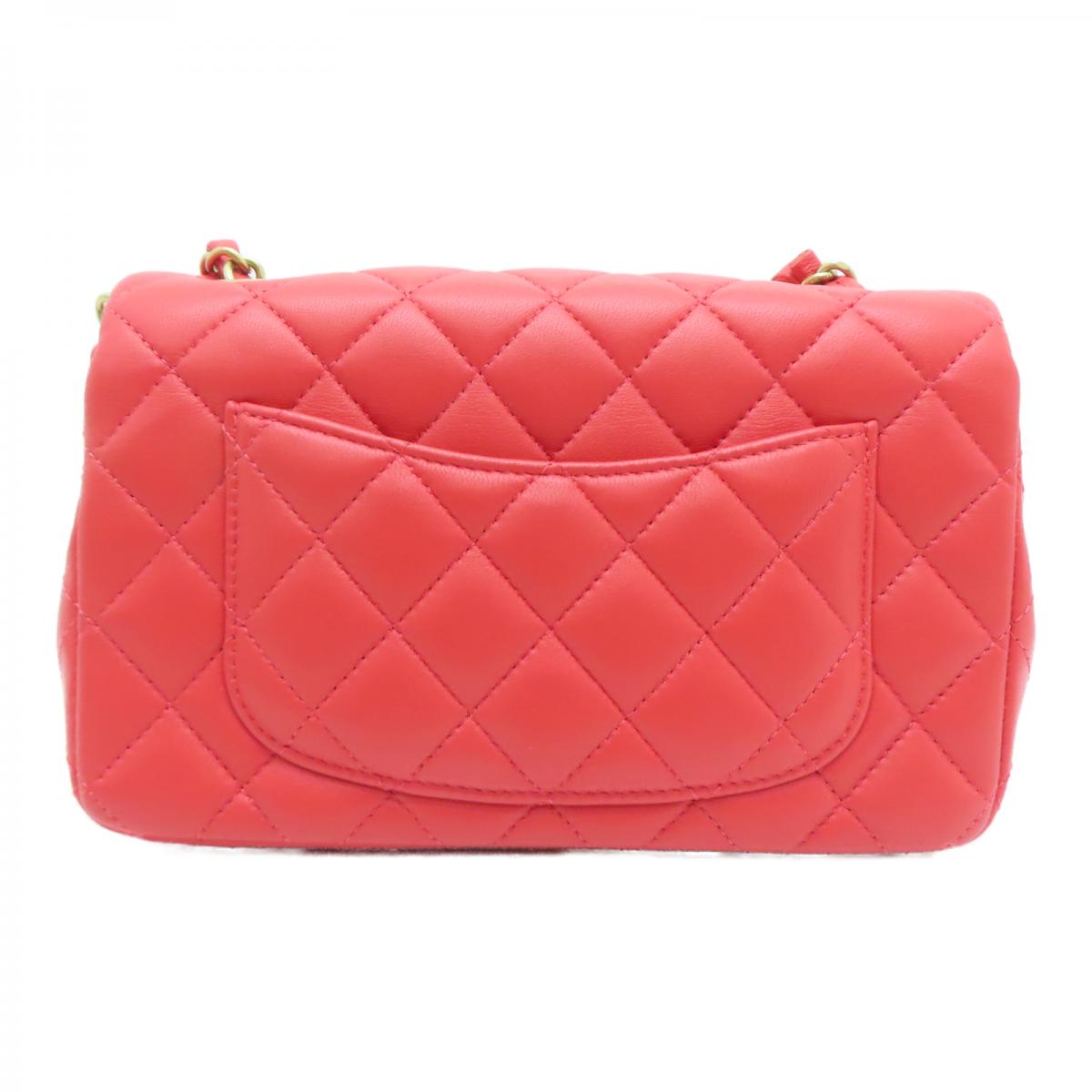 Chanel Mini Classic red bag