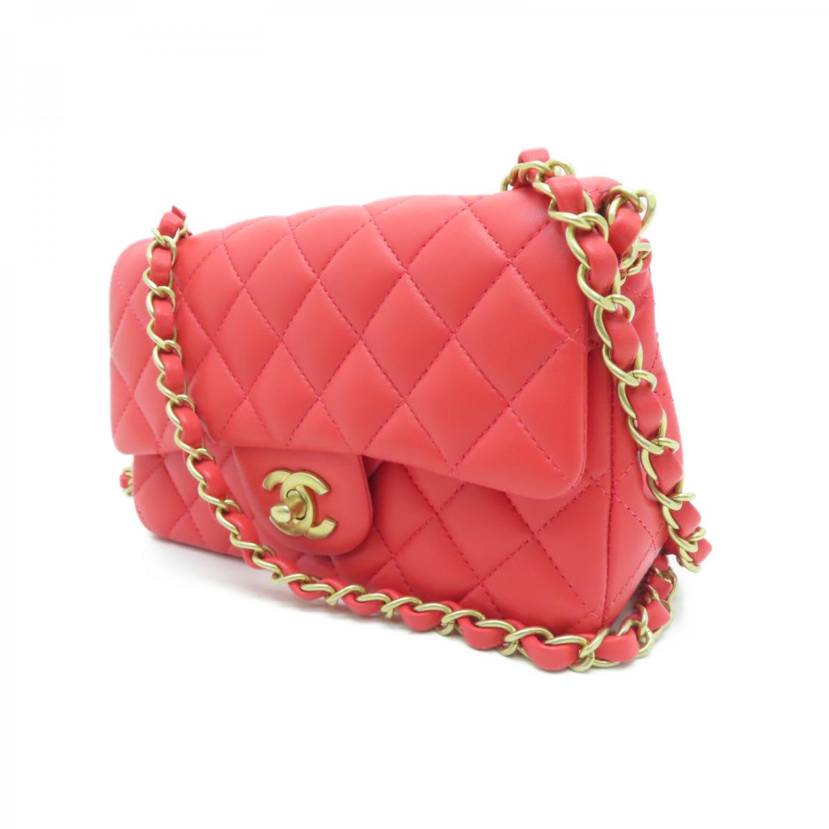 Chanel Mini Classic red bag