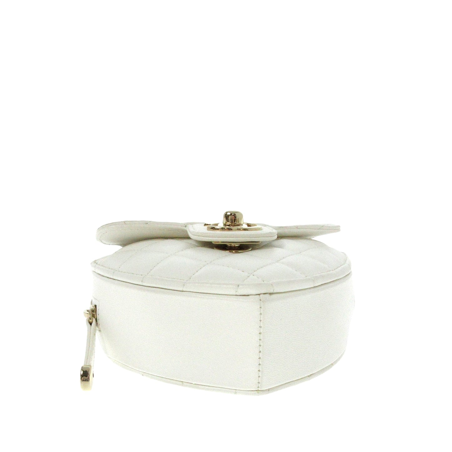 Chanel Mini White Heart Bag