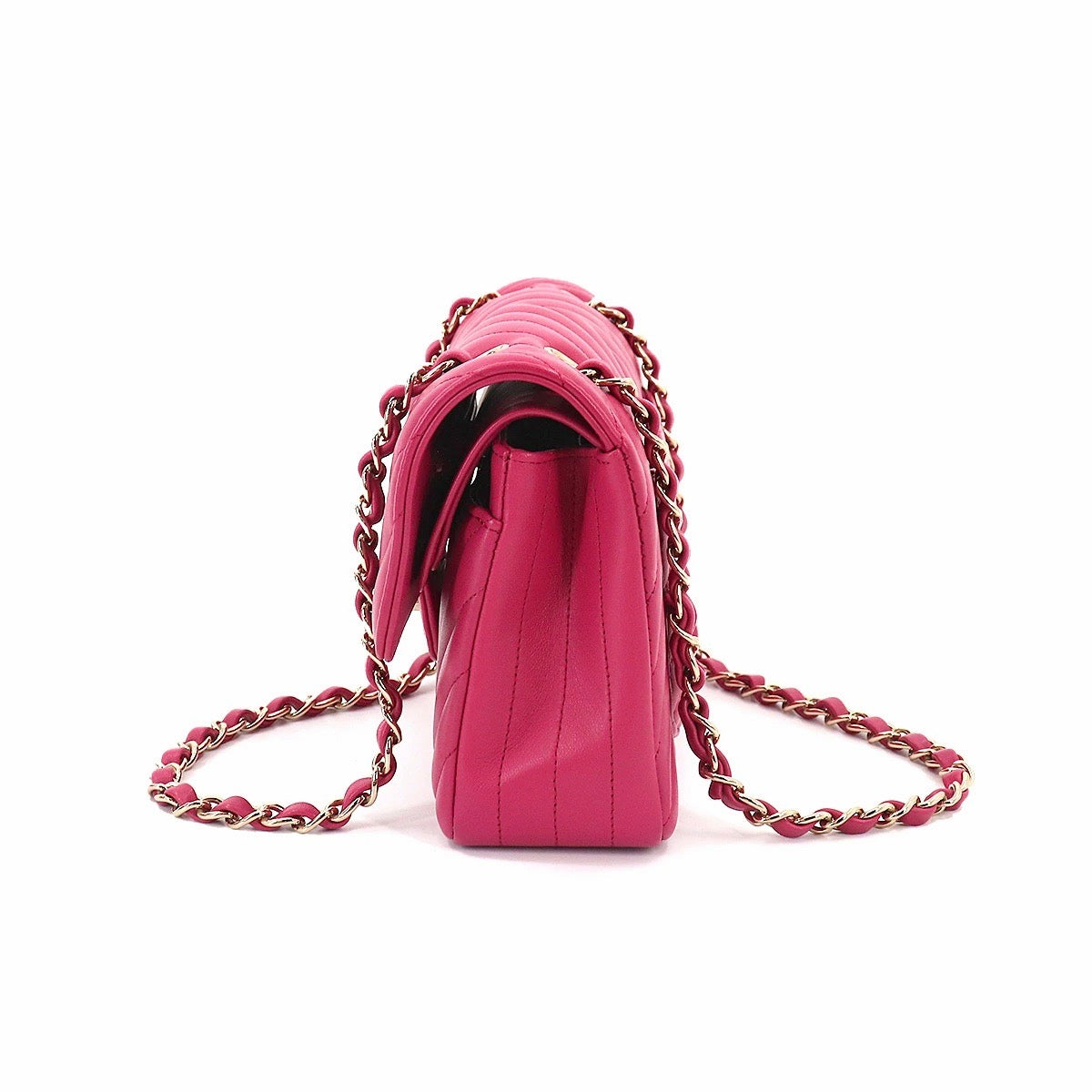 Chanel Pink Chevron classic bag