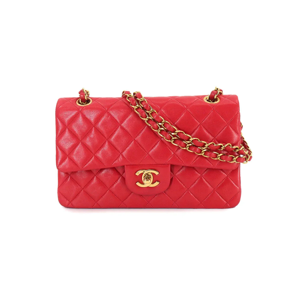 Chanel Vintage Small Classic Red Bag