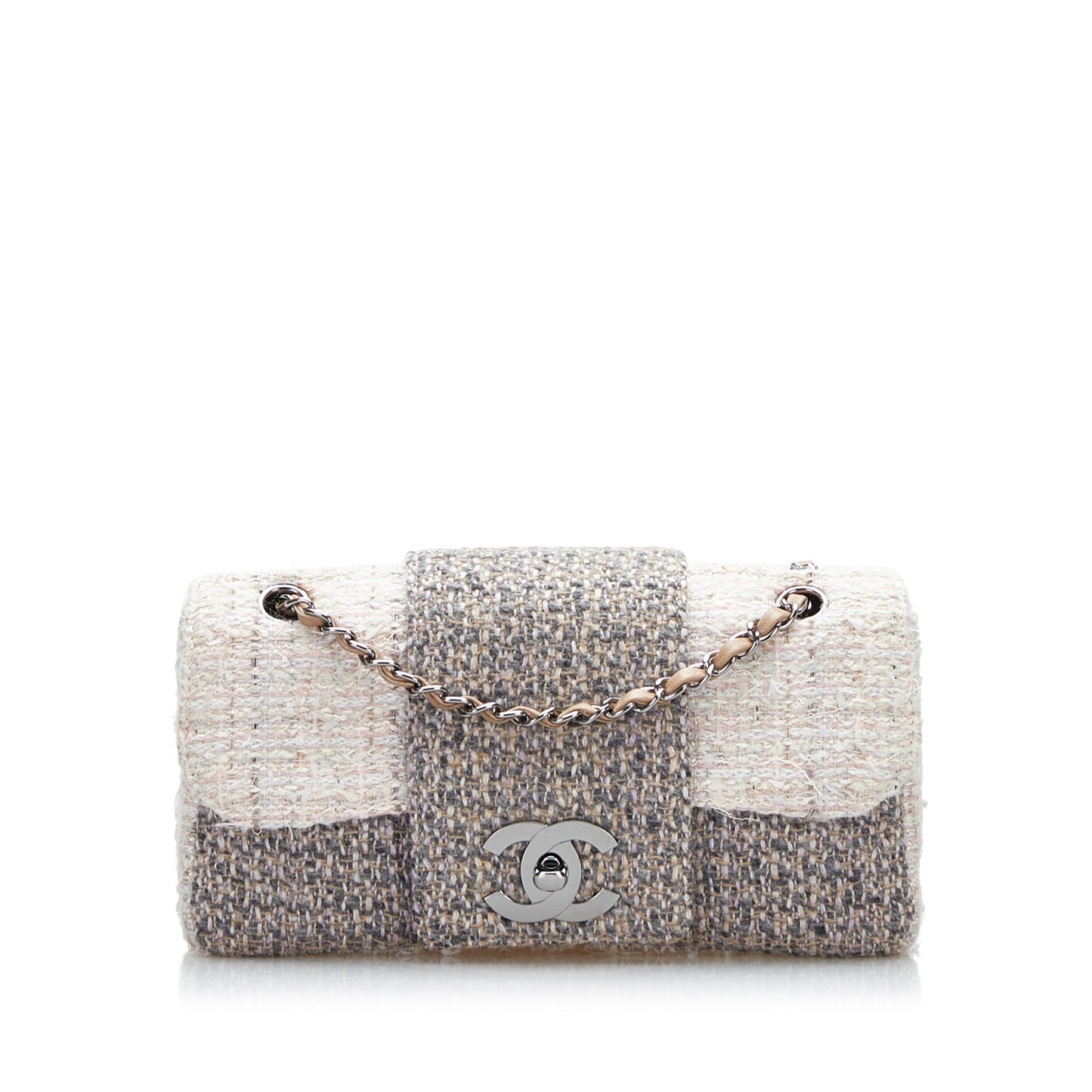 Chanel CC Tweed Single Flap Bag