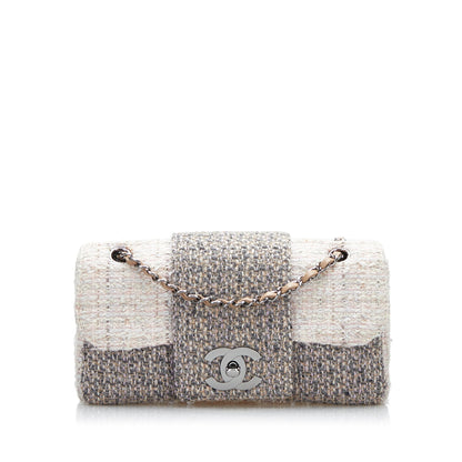 Chanel CC Tweed Single Flap Bag