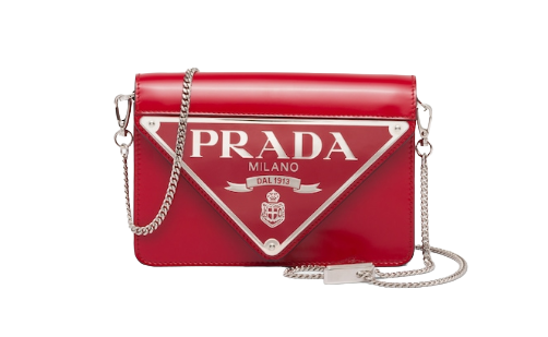 Prada Brushed Leather Shoulder Bag