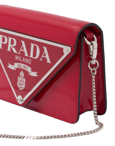 Prada Brushed Leather Shoulder Bag