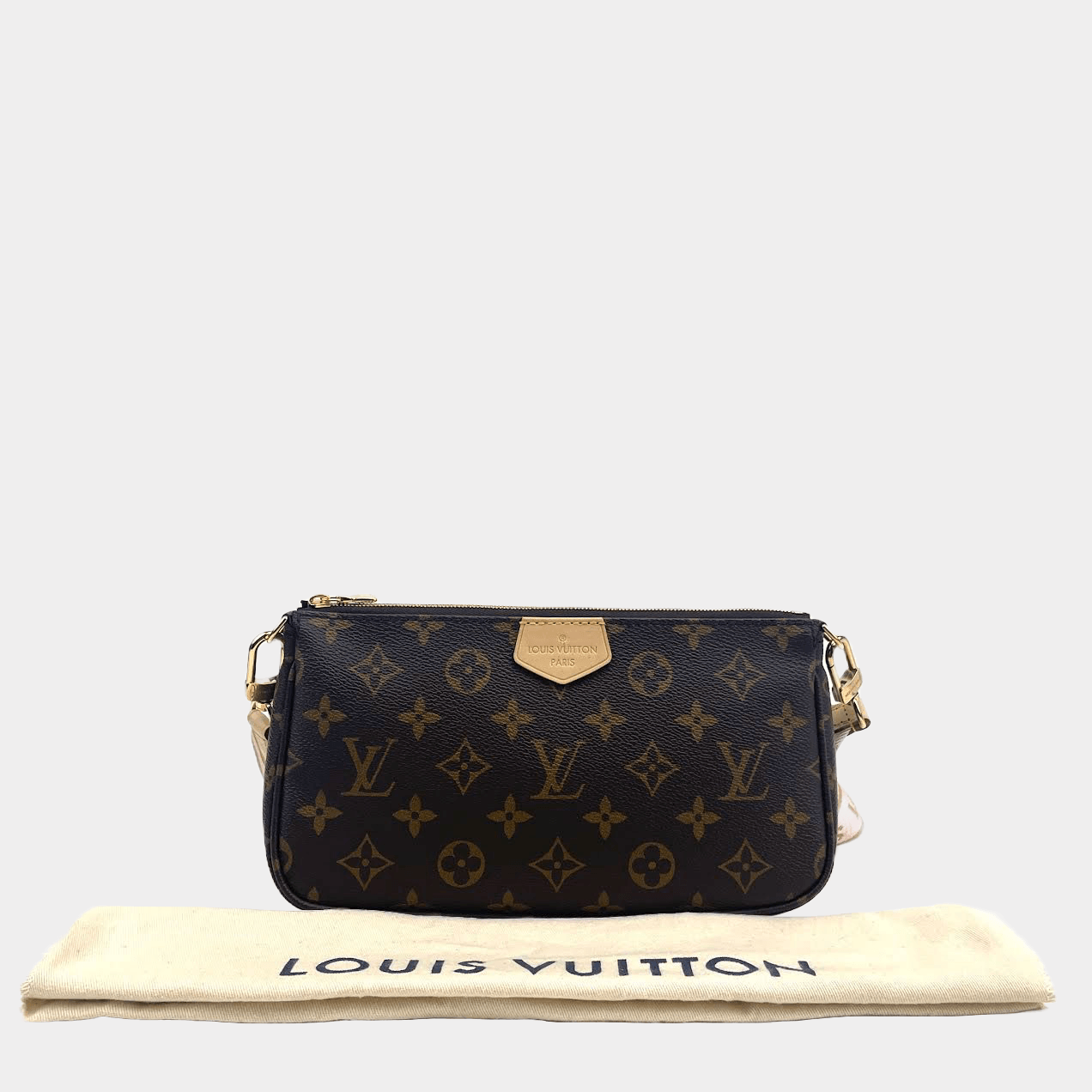 Louis Vuitton Pouchette w/Canvas Strap