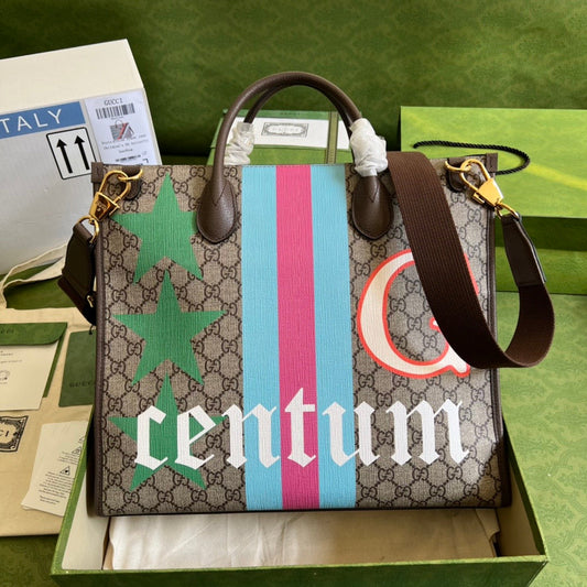 Gucci Medium Tote Bag With Geometric Print