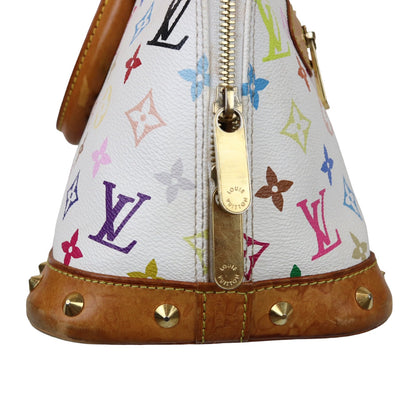 Louis-Vuitton Monogram Multicolor Alma PM White GHW