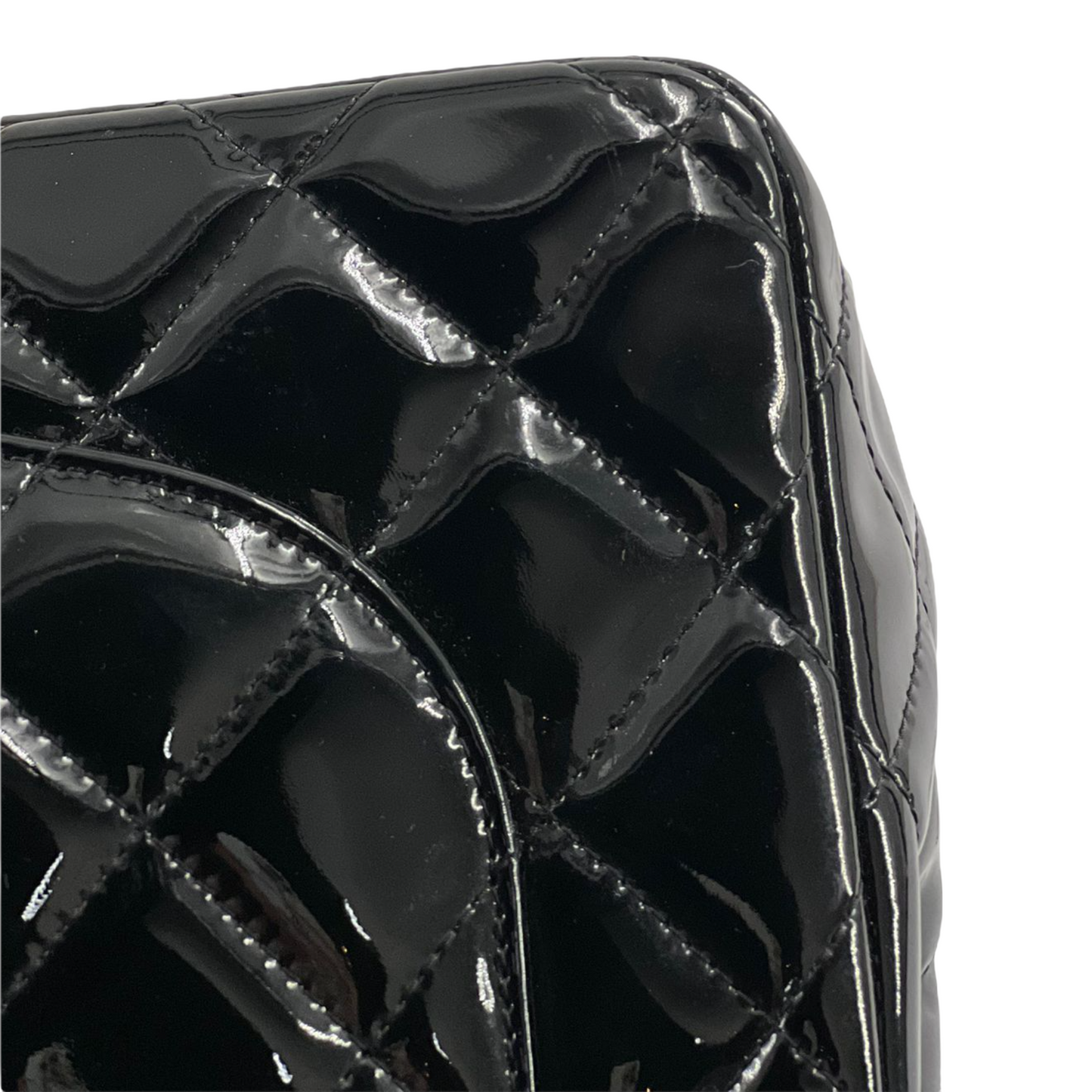 Double Flap Jumbo Patent Black SHW