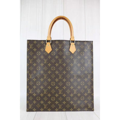Rank A ｜ LV Monogram Sac Plat Tote Bag ｜ 061302