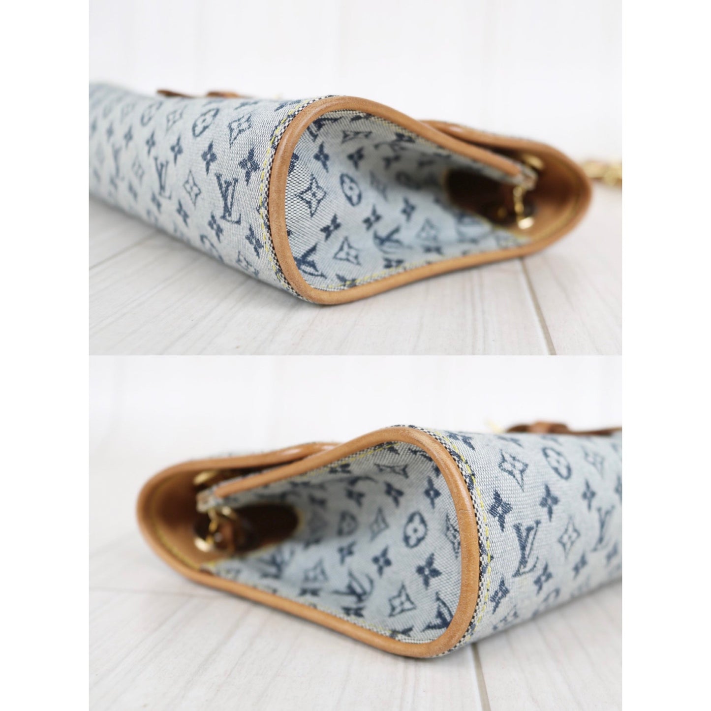 Rank AB ｜ LV Camille Blue Monogram Mini Canvas Shoulder Bag ｜030116