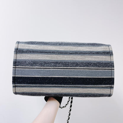 Striped Canvas Deauville Large Shopping Tote