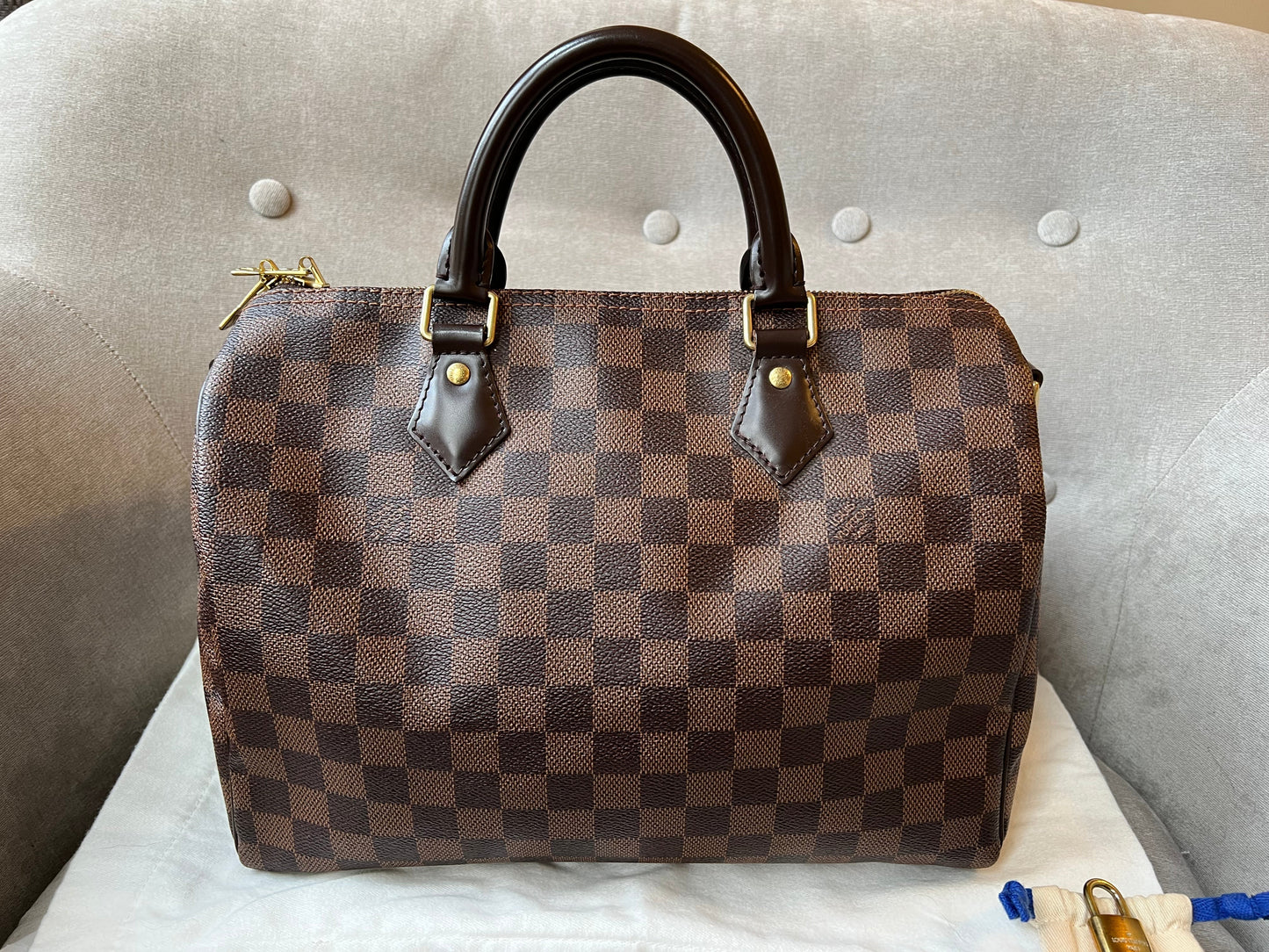 Louis Vuitton Speedy Bandouliere 30 Damier Ebene (RRP £1470)