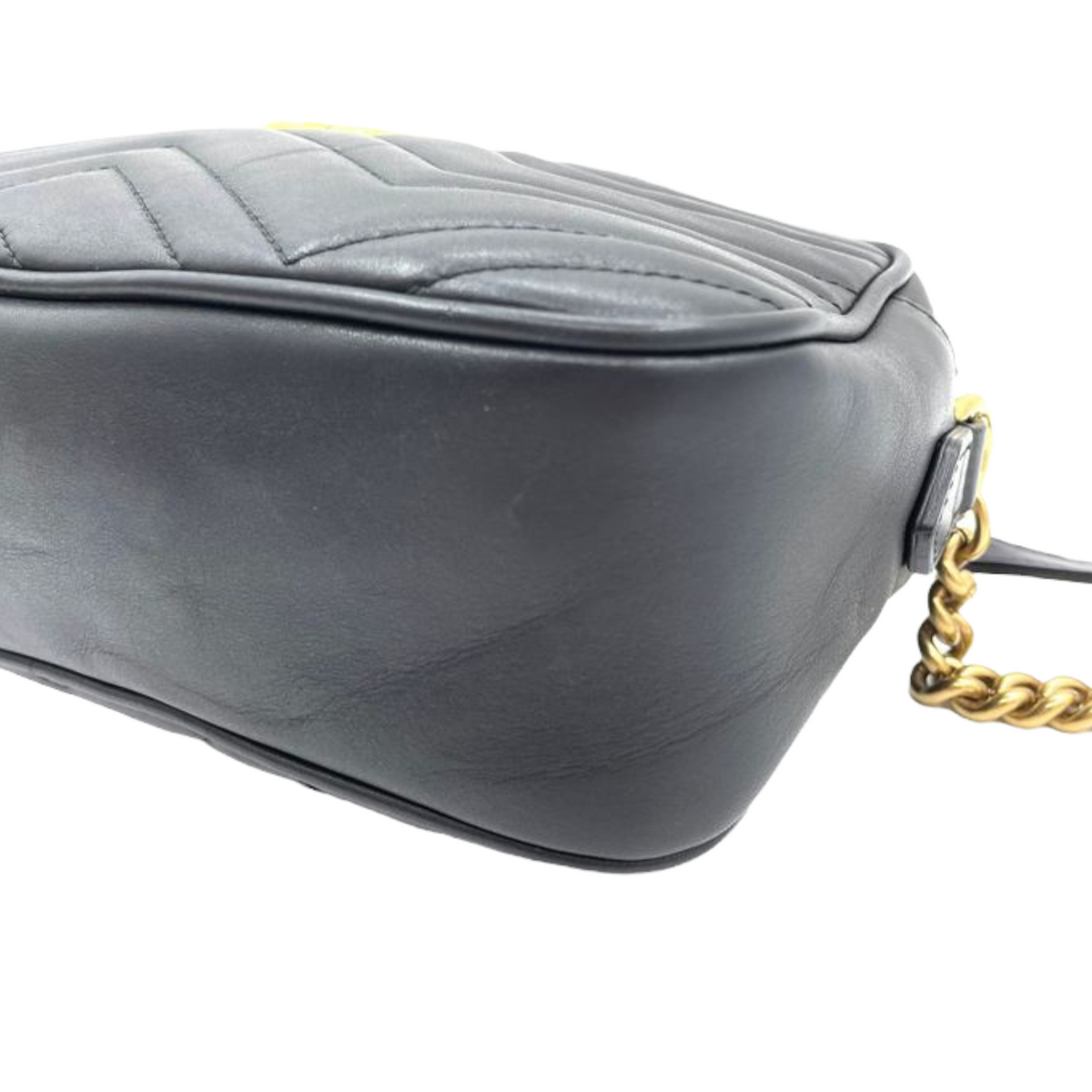 Gucci Marmont Leather Camera Small Black GHW