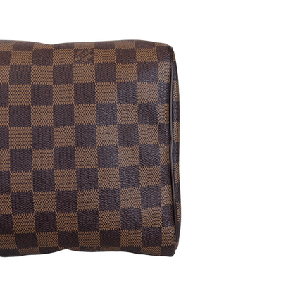 Louis-Vuitton Damier Ebene Speedy 30 Brown GHW