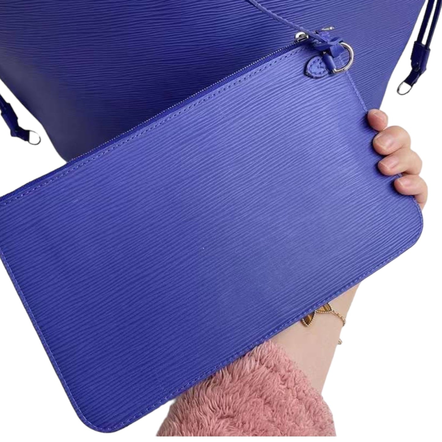Louis-Vuitton Epi Neverfull MM Purple
