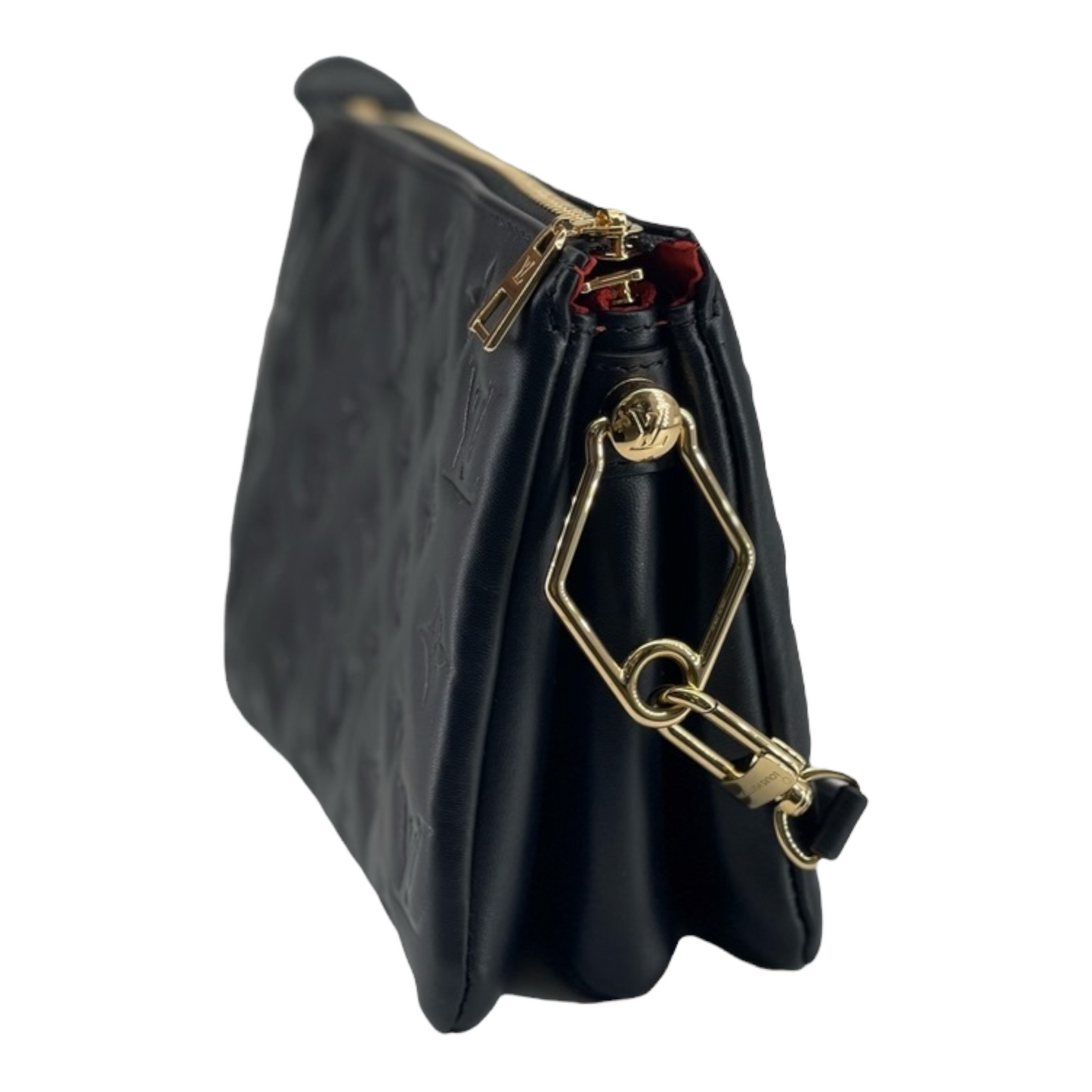Louis-Vuitton Coussin PM Lambskin Embossed Black GHW