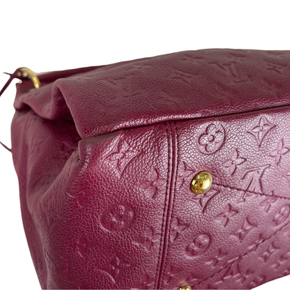 Louis-Vuitton Artsy MM Empreinte Burgundy GHW