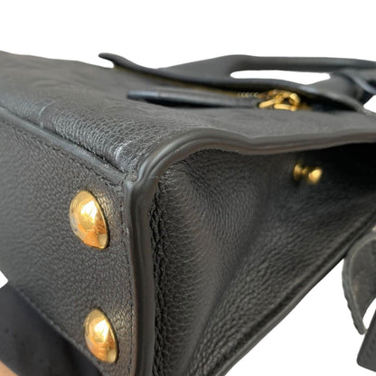 Louis-Vuitton Mini Pont Neuf Black Empreinte GHW
