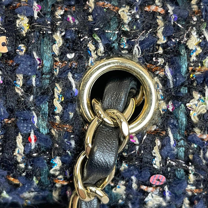 Mini Rectangular Flap Tweed Multicolour GHW