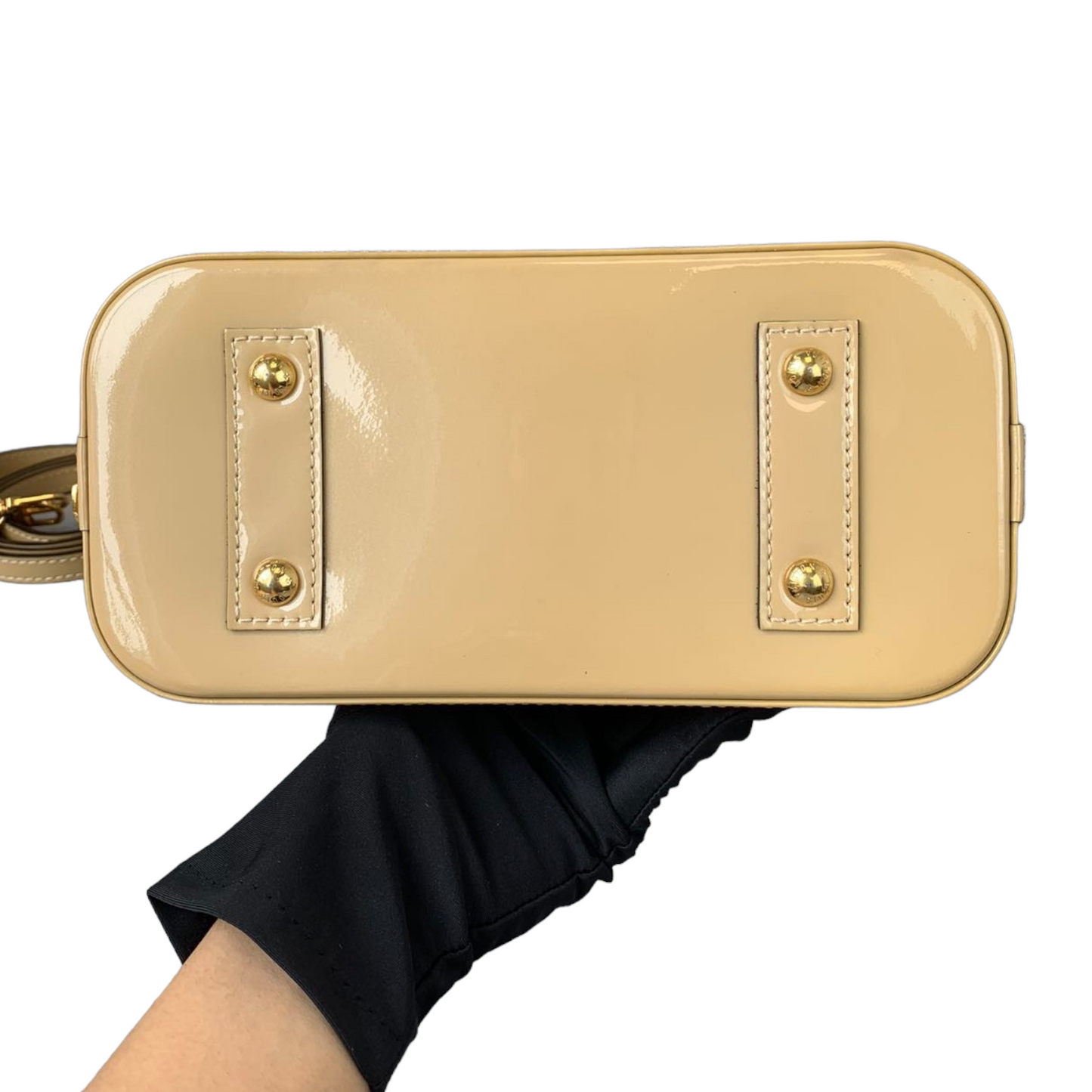 Louis-Vuitton Alma BB Vernis Beige GHW