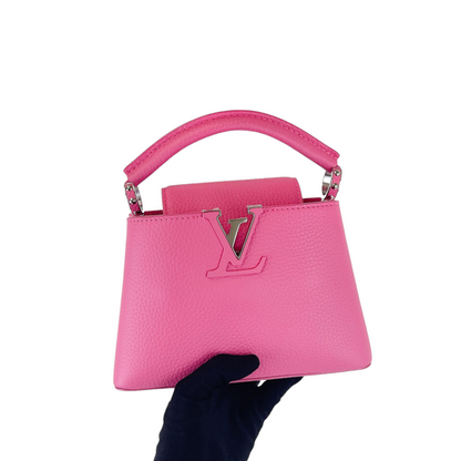 Louis-Vuitton Mini Capucines Pink SHW